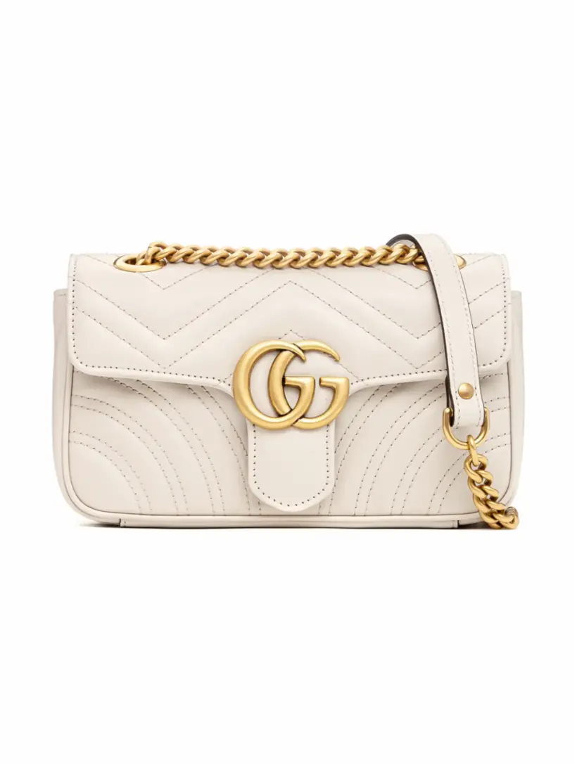

Сумка на плечо GG Marmont Gucci, белый