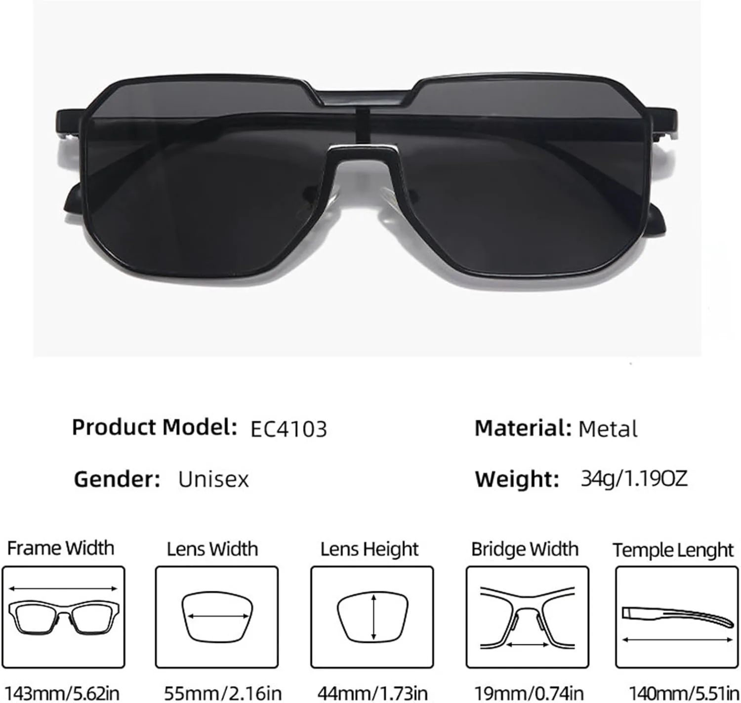 

Солнцезащитные очки Helena Fashion Square Metal punk для мужчин и женщин, модные цельные солнцезащитные очки с защитой от УФ-излучения UV400, оттенок S68, C5