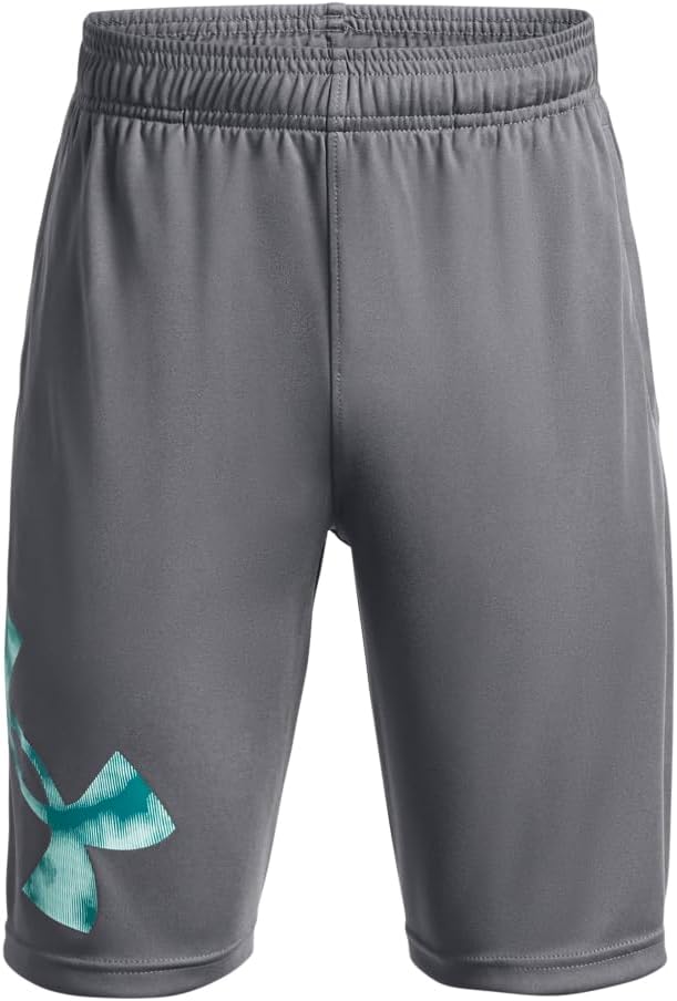 

Under Armour Prototype 2.0 Big Logo шорты для мальчиков, (012) Pitch Gray/Neo Turquoise