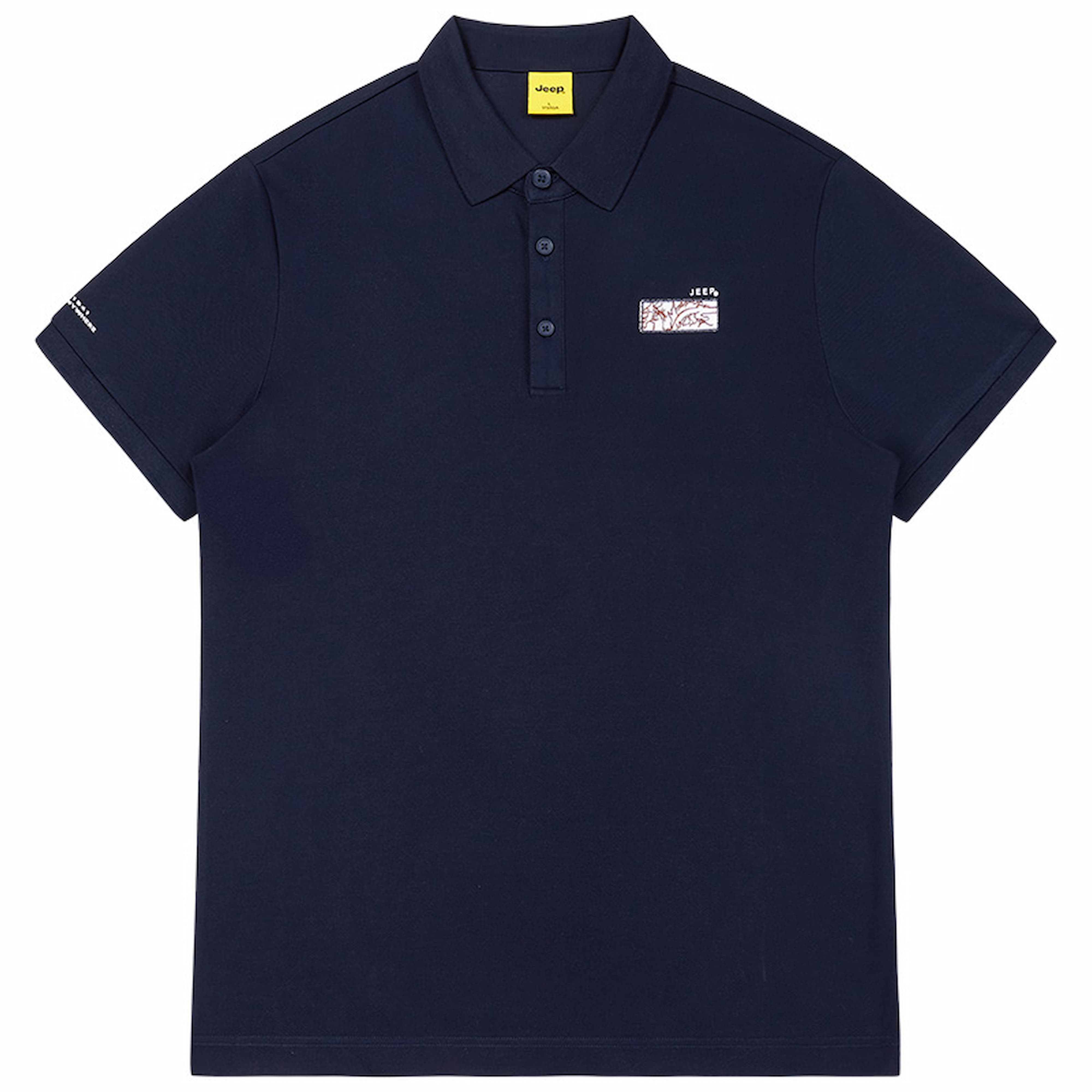 

Футболка-поло Unisex Polo Collar Moderate Jeep, темно-синий