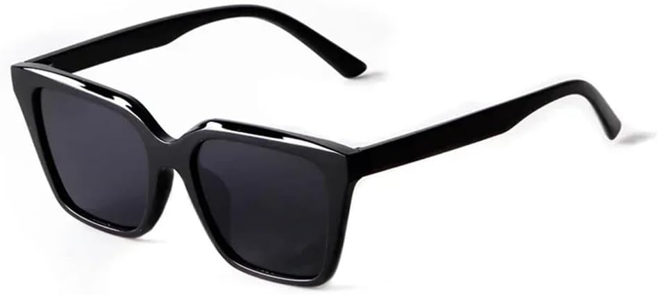 

Крупные солнцезащитные очки в квадратной оправе, классические простые солнцезащитные очки для женщин и мужчин, линзы «кошачий глаз», очки с защитой от УФ-излучения UV400 UJNHGQ, C1