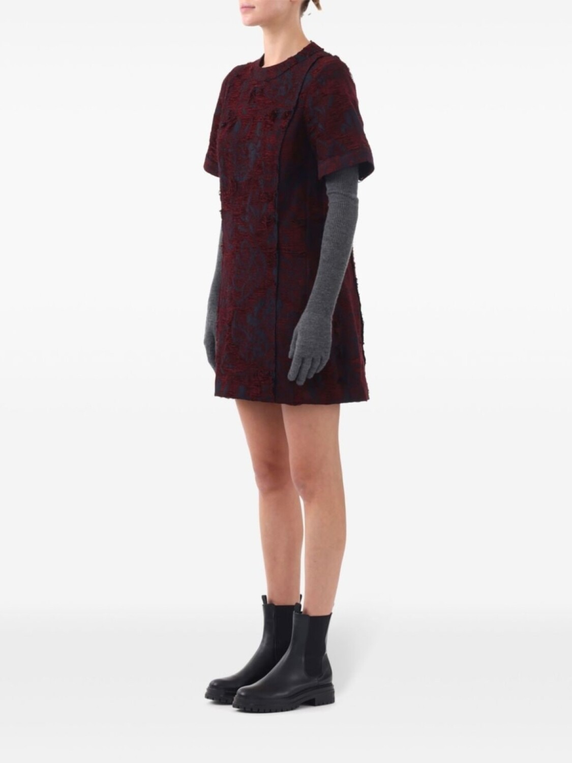 

Jason Wu Collection мини-платье из жаккарда, красный