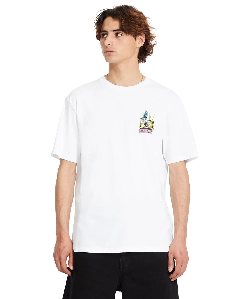 

Мужская футболка с короткими рукавами и круглым вырезом Volcom, белый