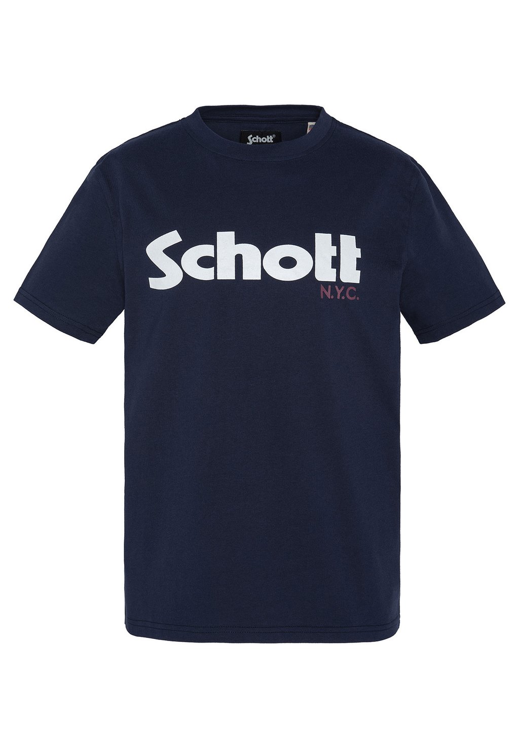 

Футболка с принтом Schott, синий