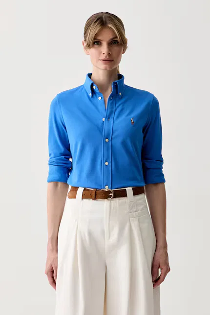 Рубашка Oxford из хлопка Polo Ralph Lauren, синий