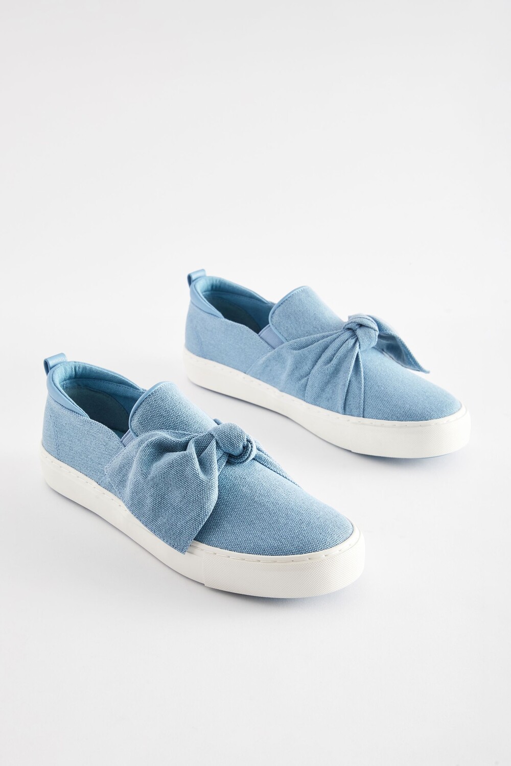 Спортивные слипоны Forever Comfort с бантом Next, синий