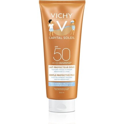 

Capital Soleil Нежное молочко для детей для лица и тела Spf 50 300мл, Vichy