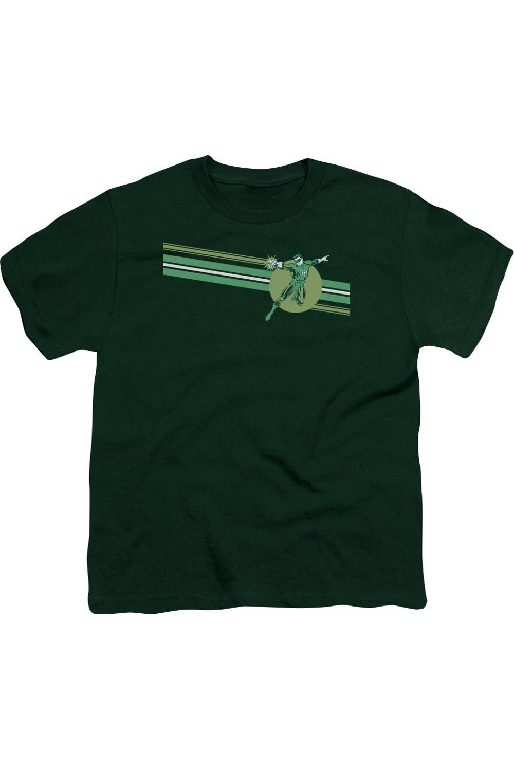 

Футболка DC Comics с полосками и символом Фонаря Gildan, зеленый