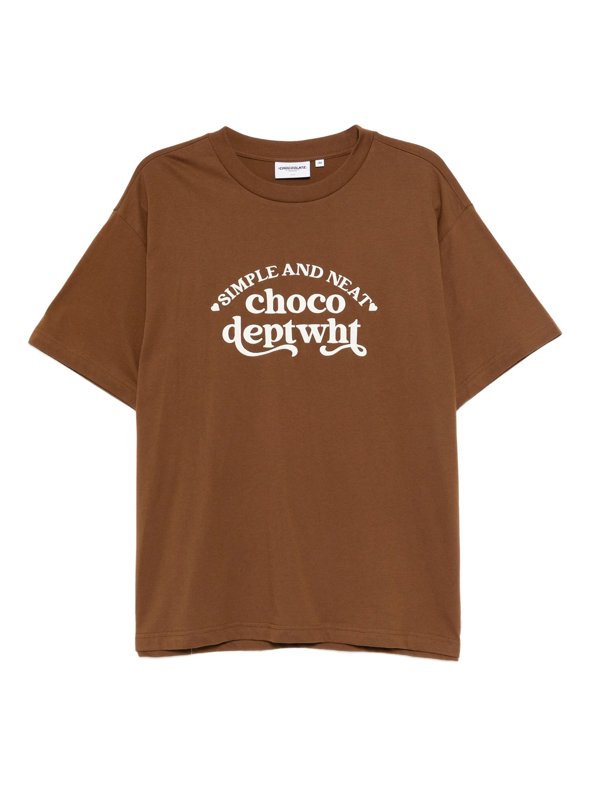

Футболка с вышитым логотипом Chocoolate, коричневый