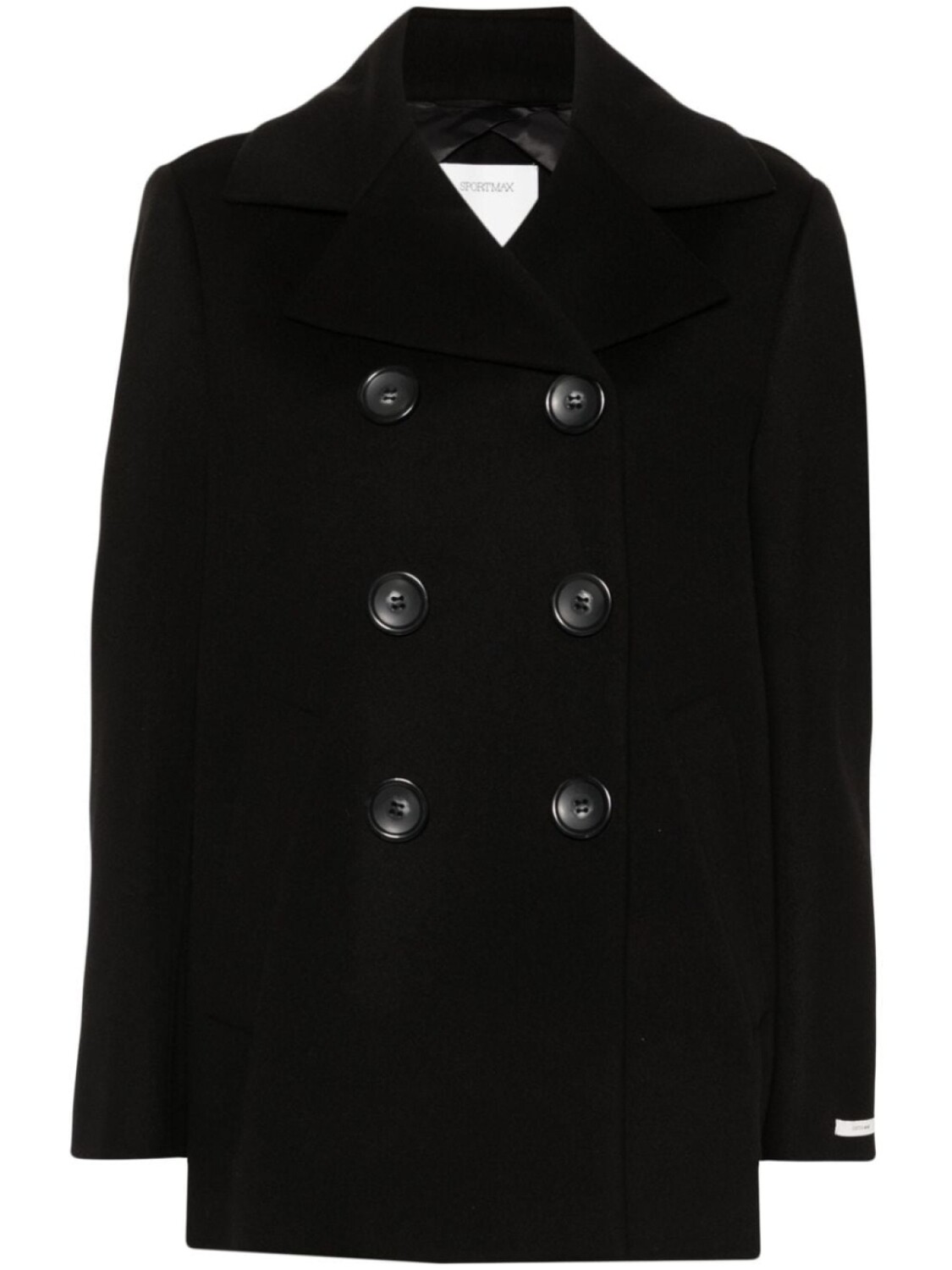 

Sportmax шерстяной бушлат Livorno, черный