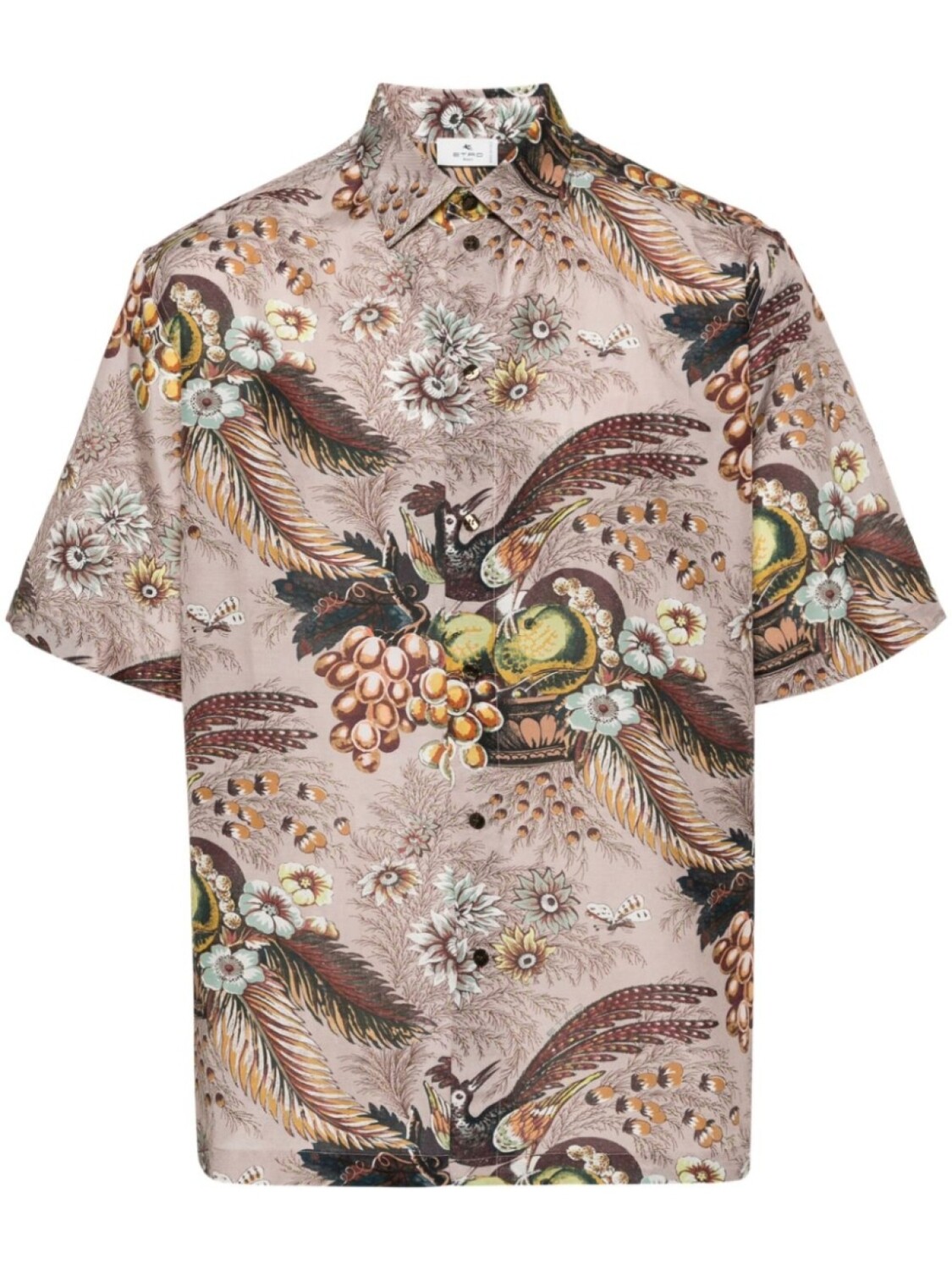 

ETRO рубашка с цветочным принтом, розовый