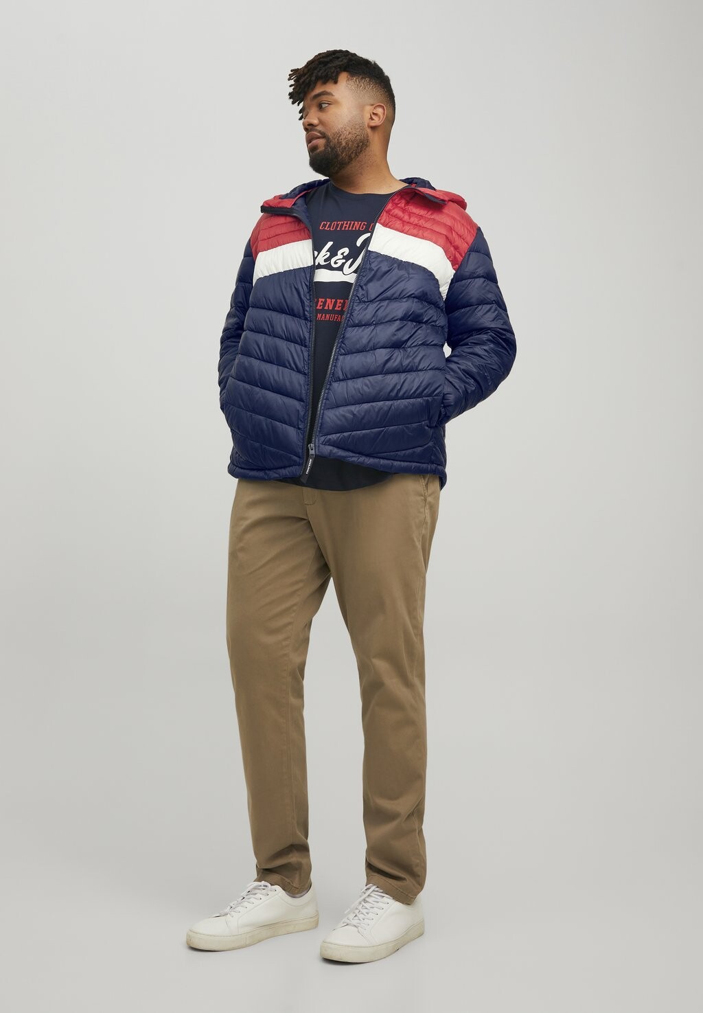 

Зимняя куртка JJEHERO PUFFER HOOD Jack & Jones, темно-синий пиджак