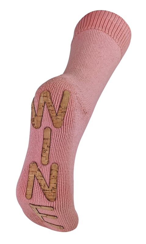 

Новые женские мягкие носки-тапочки на толстой термофлисовой подкладке Sock Snob, розовый
