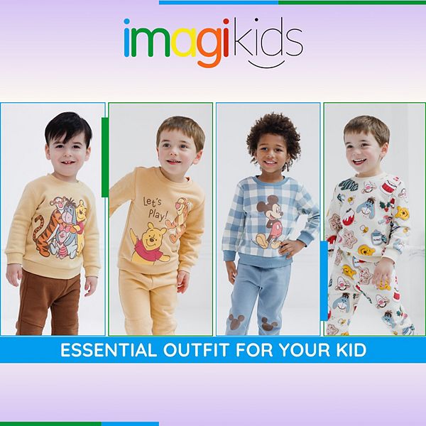 Комплект из флисовой толстовки и брюк Disney Imagikids, Beige — фото 3