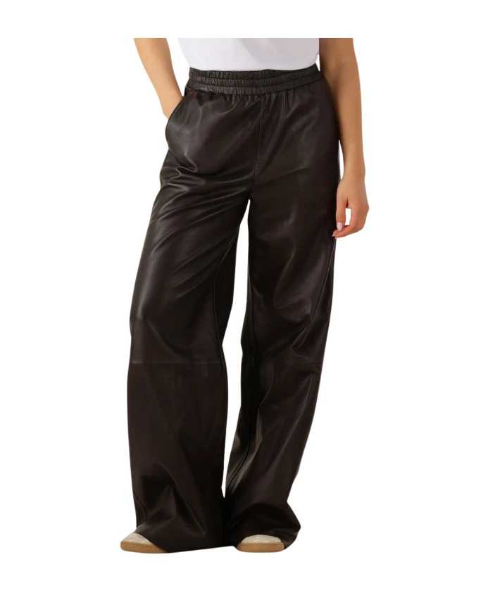 

Коричневые кожаные брюки для осени/зимы Ibana, коричневый