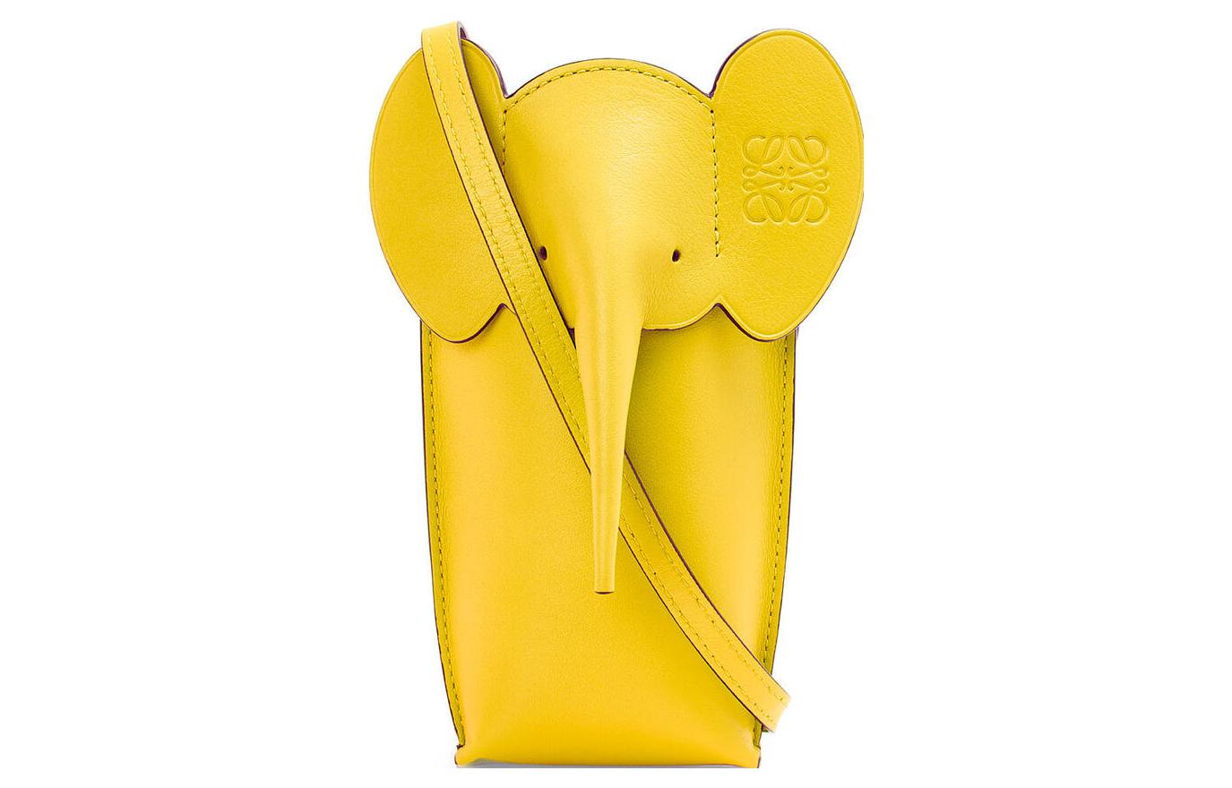 

LOEWE Женская сумка через плечо из телячьей кожи с карманом для телефона ярко-желтая