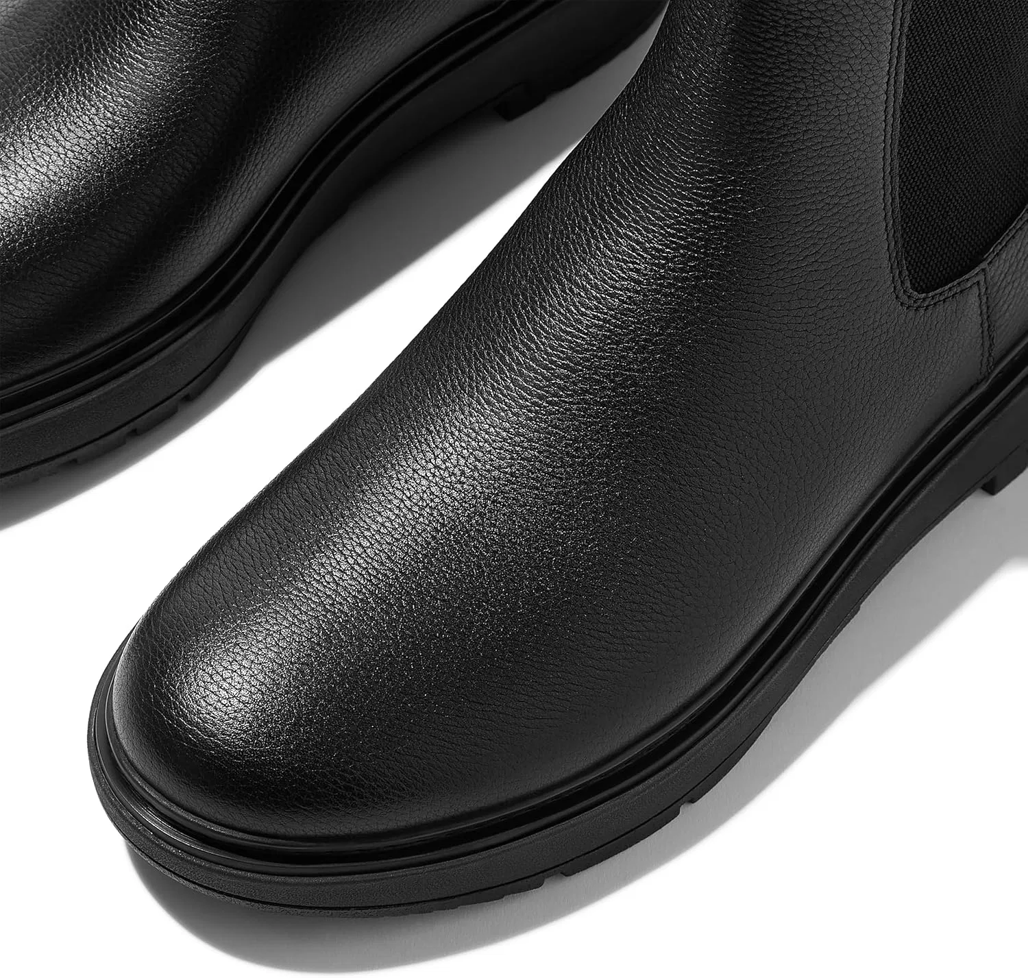 Мужские ботинки челси Fitflop Skandi из мятой кожи, Black — фото 3