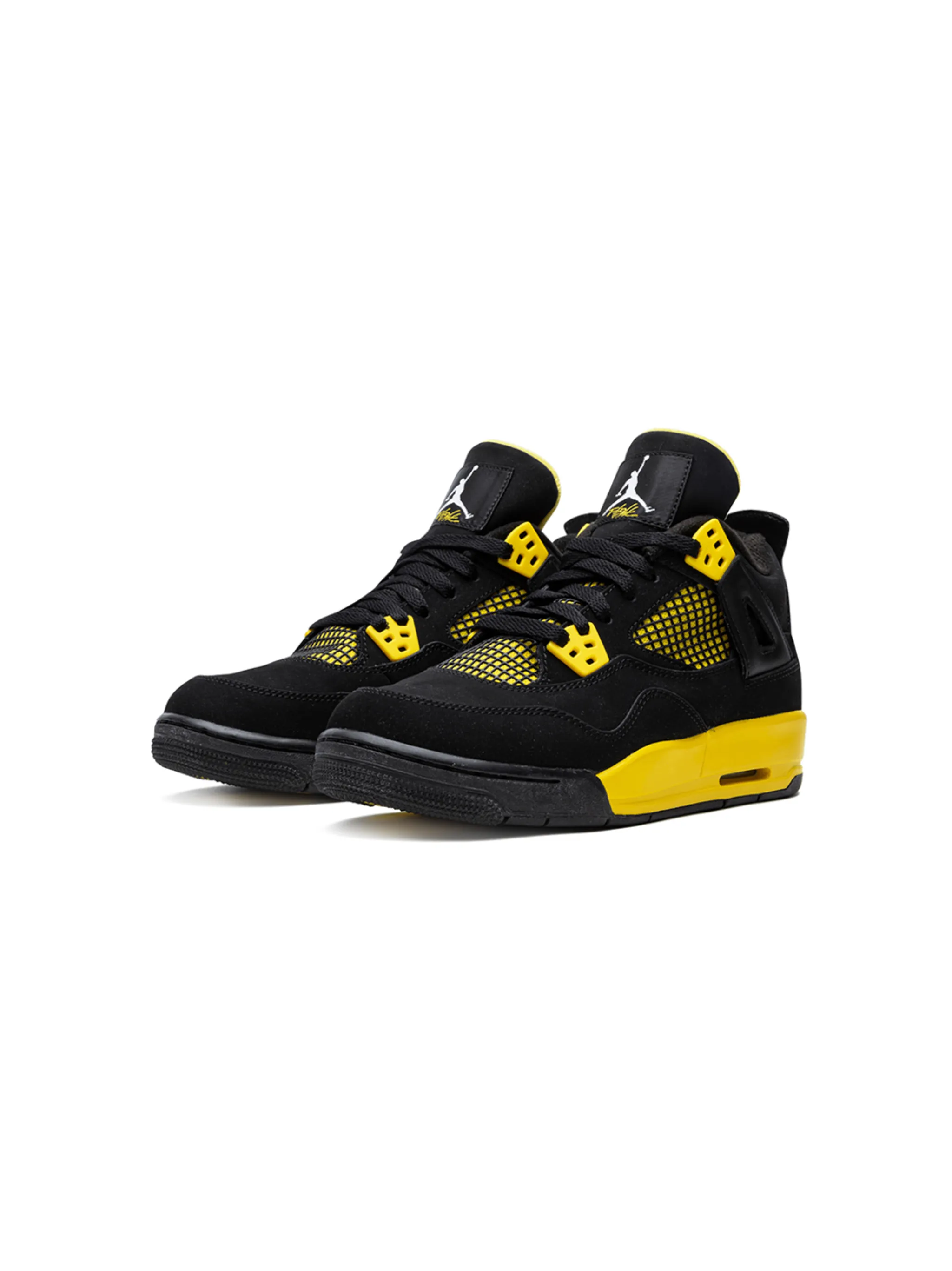 Кроссовки Air Jordan 4 Retro (GS) Jordan Kids, черный — фото 2