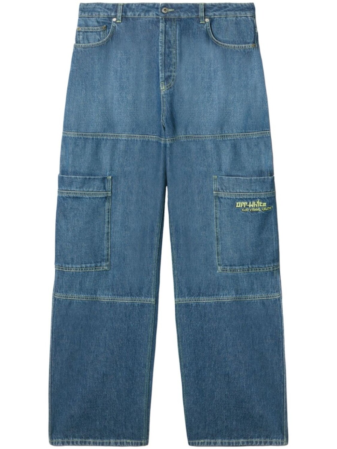 

Джинсы карго Irregular Off-White, синий