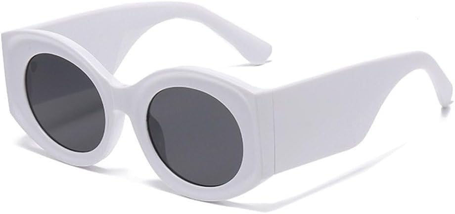 

Модные женские солнцезащитные очки большого овального размера в стиле ретро, ​​с прозрачными линзами, защита от УФ-излучения UV400; мужские солнцезащитные очки с градиентным переходом цвета SKFGNX, White Gray