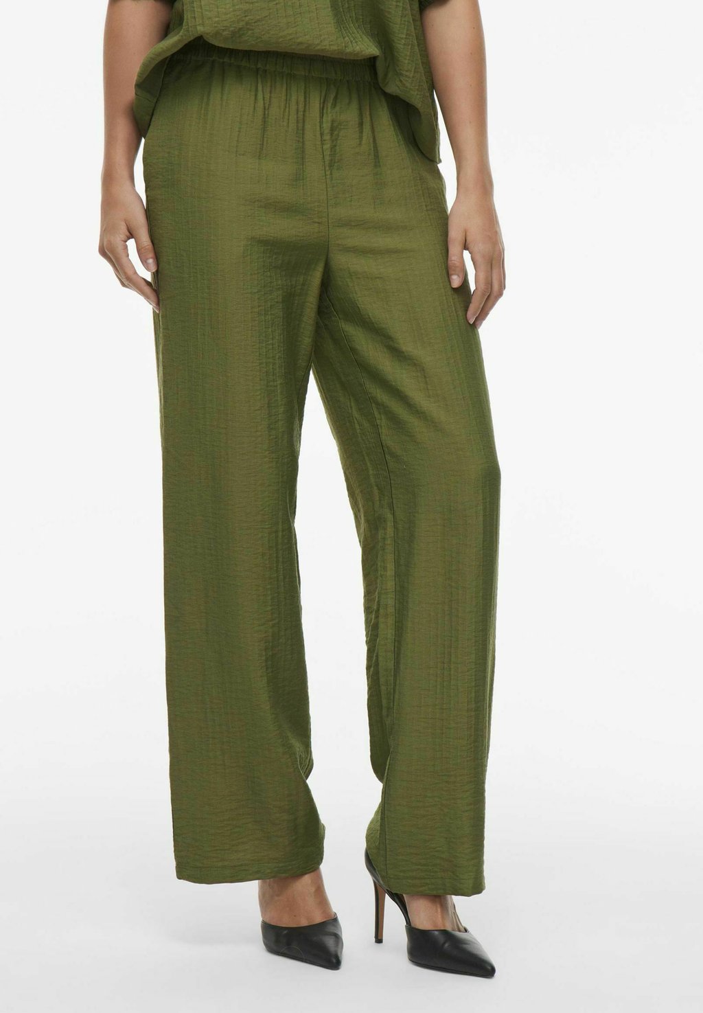 

Брюки HIGH WAIST VILA, оливковый