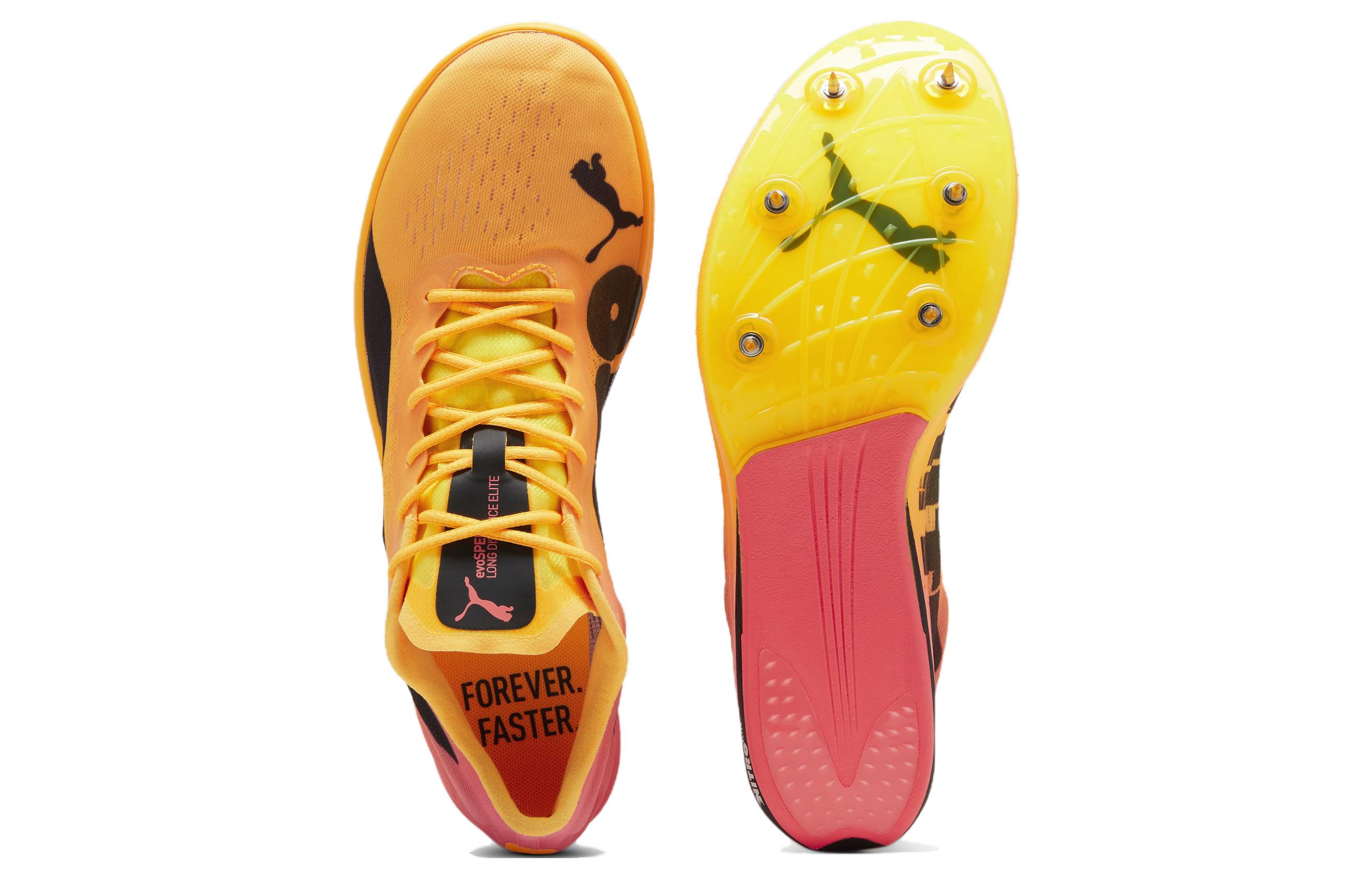 EvoSpeed Nitro Elite 2 'Sun Stream Sunset Glow' PUMA, Оранжево-черная футболка — фото 4