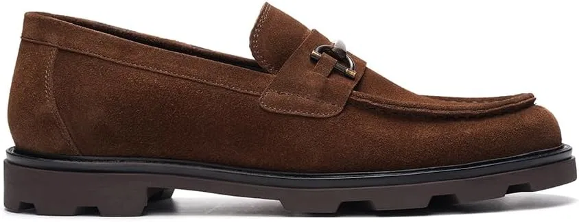 Лоферы мужские A. Veer Samuel Bit Brown Suede Leather — фото 3