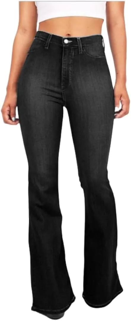 

Женские джинсы Casual Mid-Rise Stretch Slim Fit Wide Leg QOAAIE