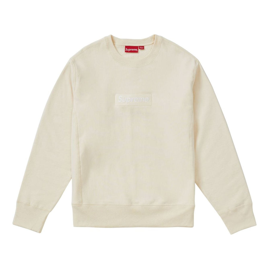 

Свитер Supreme FW18 Box Logo Crewneck Natural Sweatshirt 'Beige', бежевый