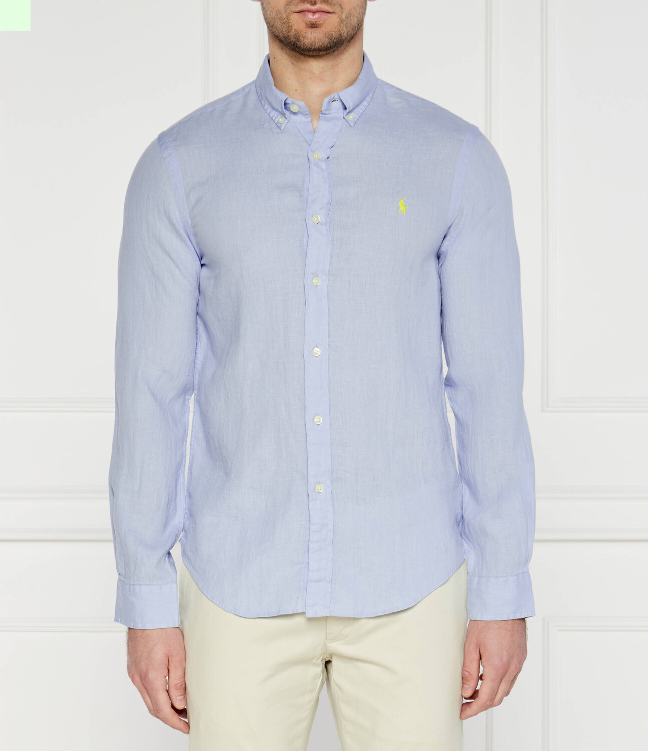 

Рубашка POLO RALPH LAUREN Slim Fit, небесно-голубой