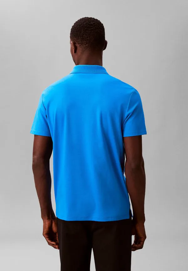 Поло из коллекции tech interlock Calvin Klein, French Blue — фото 3
