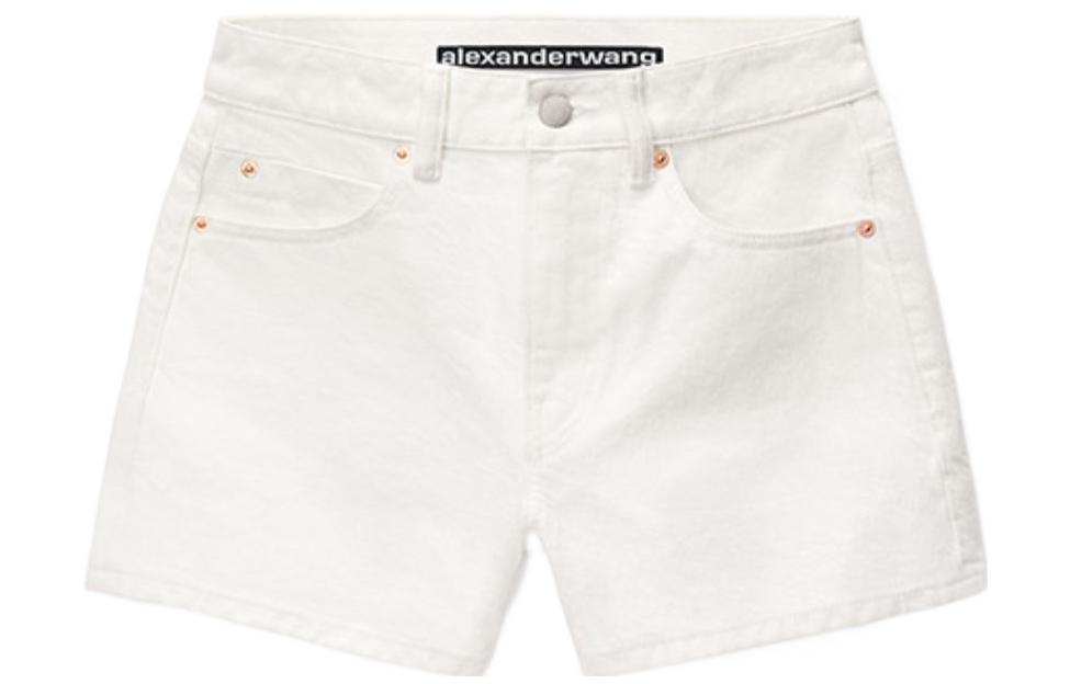 

Джинсовые шорты женские белые Alexander Wang