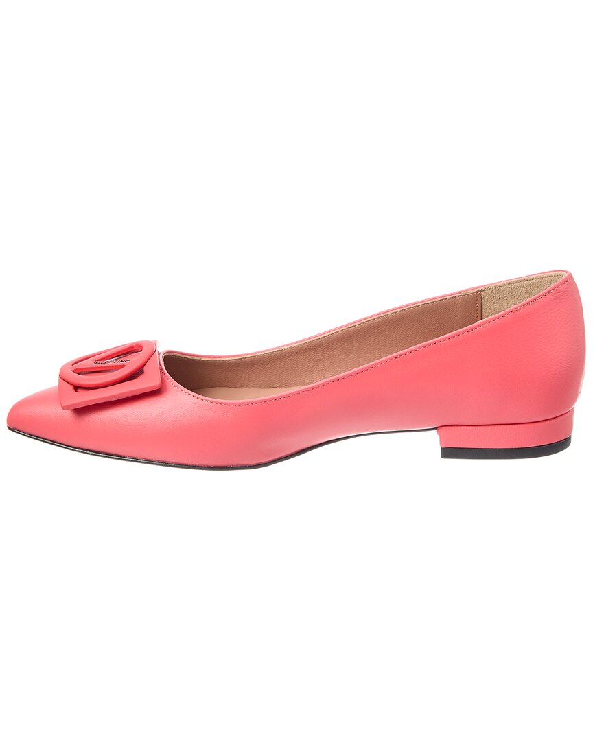 Валентино от Марио Валентино Флора Кожаные балетки Valentino by Mario Valentino, оранжевый — фото 2