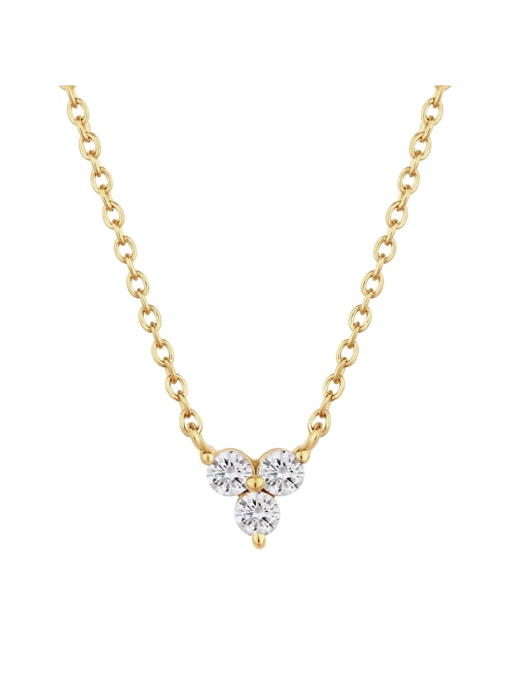 

Glanzstücke München Серебряное колье с топазом в оправе из желтого золота