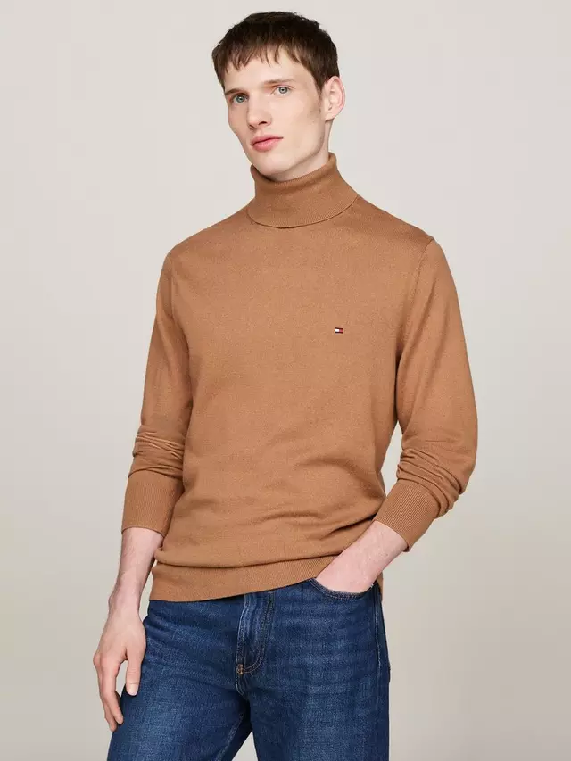

Джемпер Tommy Hilfiger Cashmere Roll Neck, цвет fa/safari/canvas