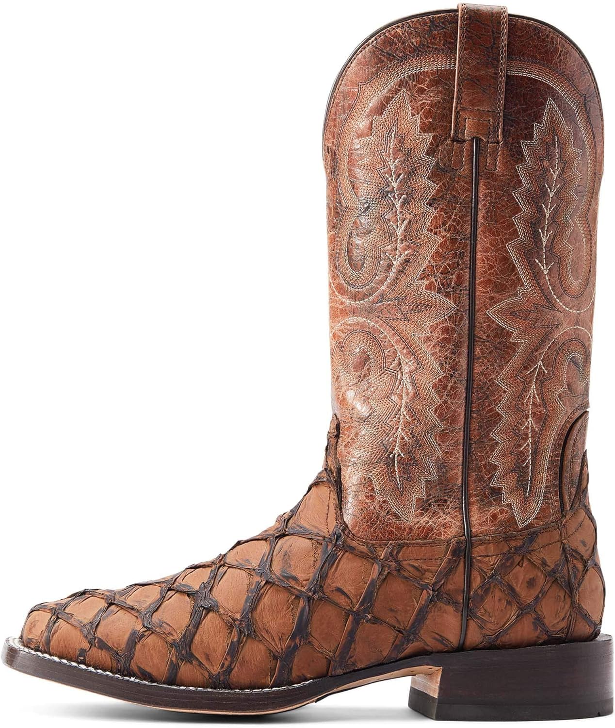 Мужские западные сапоги Ariat Hybrid Roughstock с квадратным носком, Aged Tan Piraruci — фото 2