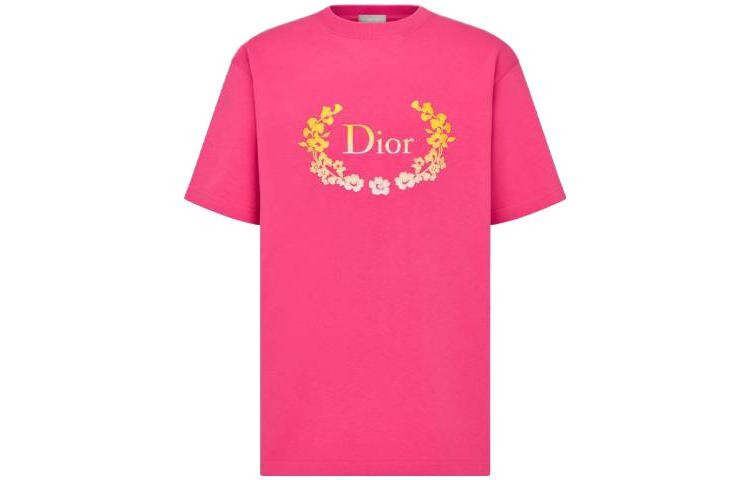 

Футболка унисекс розовая Dior, розовый