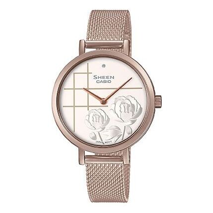 

Часы Casio Sheen Peony Analog Watch 'Gold White', белый