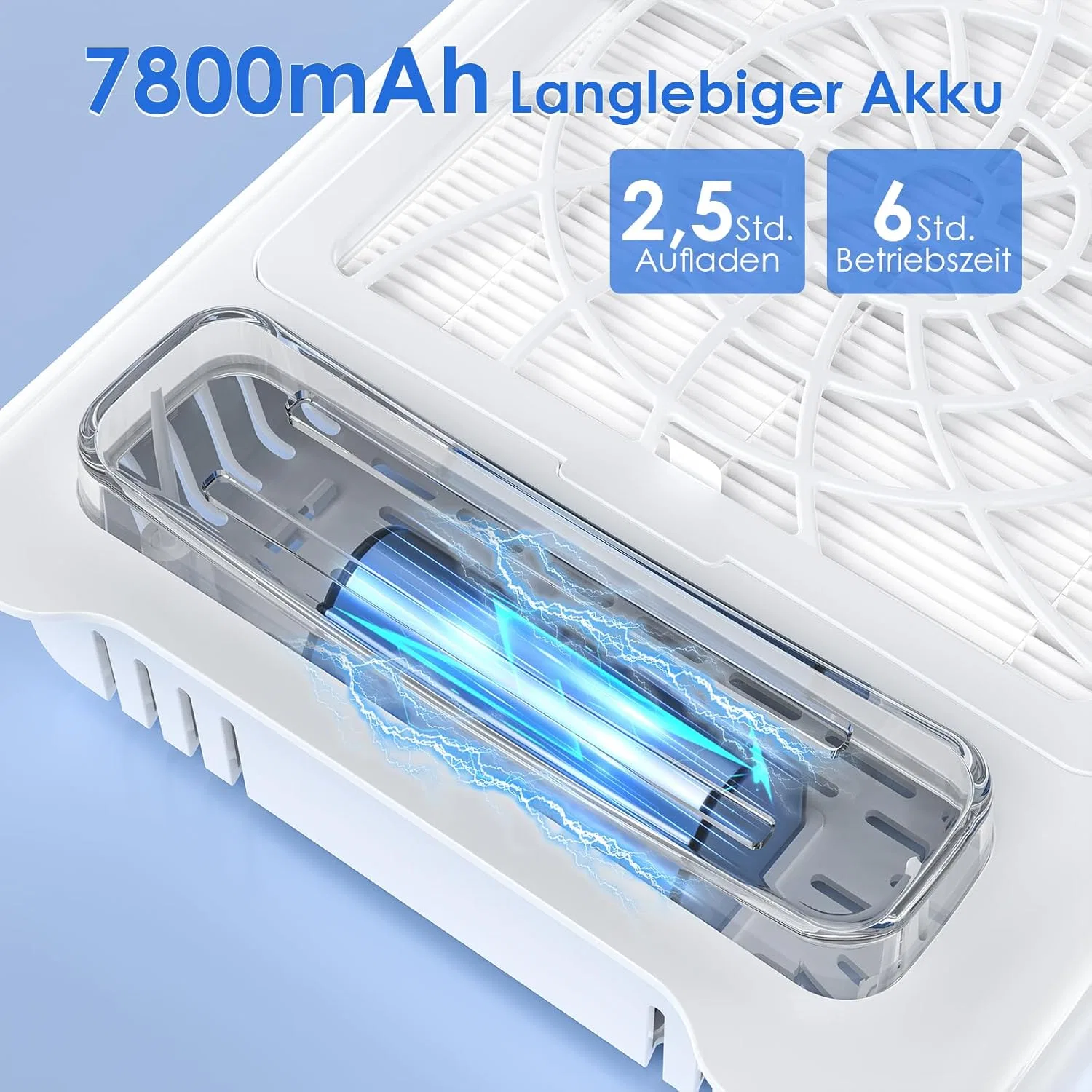 Беспроводной пылесборник Delanie Ultra Strong для ногтей ‎Delanie, Nail Vacuum Cleaner — фото 3