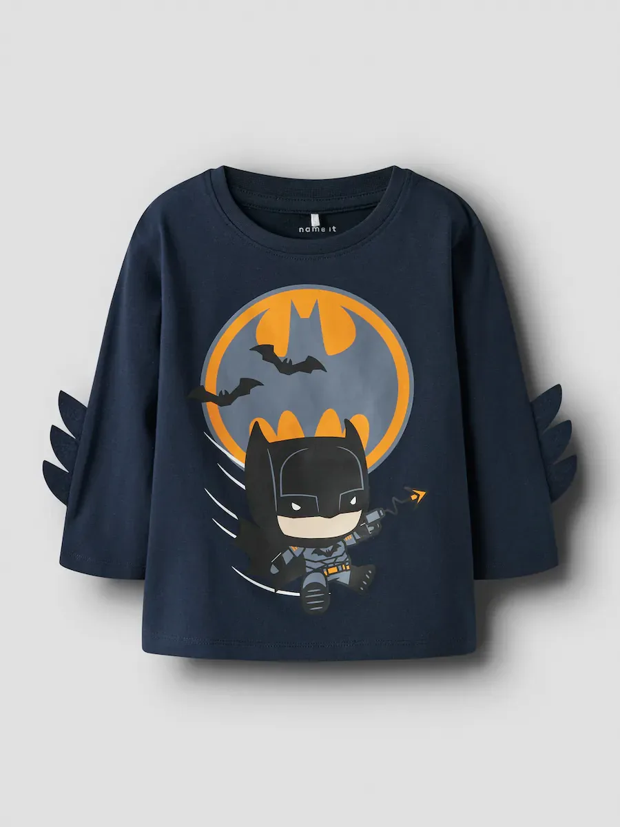 Футболка BATMAN с рельефом Name it, темно-синий