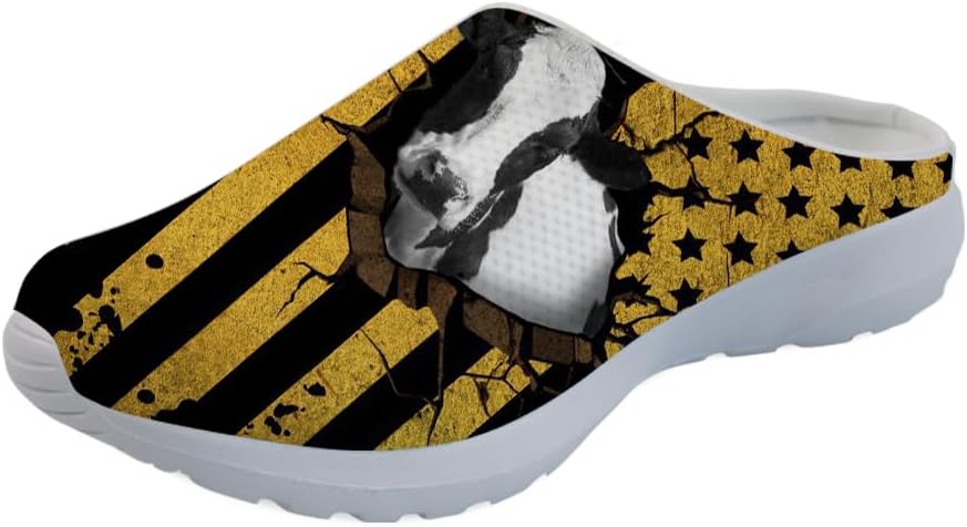 

GLENLCWE Blue Dolphin Butterfly Мужские садовые сабо, женские слоги с мягкой сеткой Mules Сандалии для ходьбы Легкая обувь для медсестры, желтый