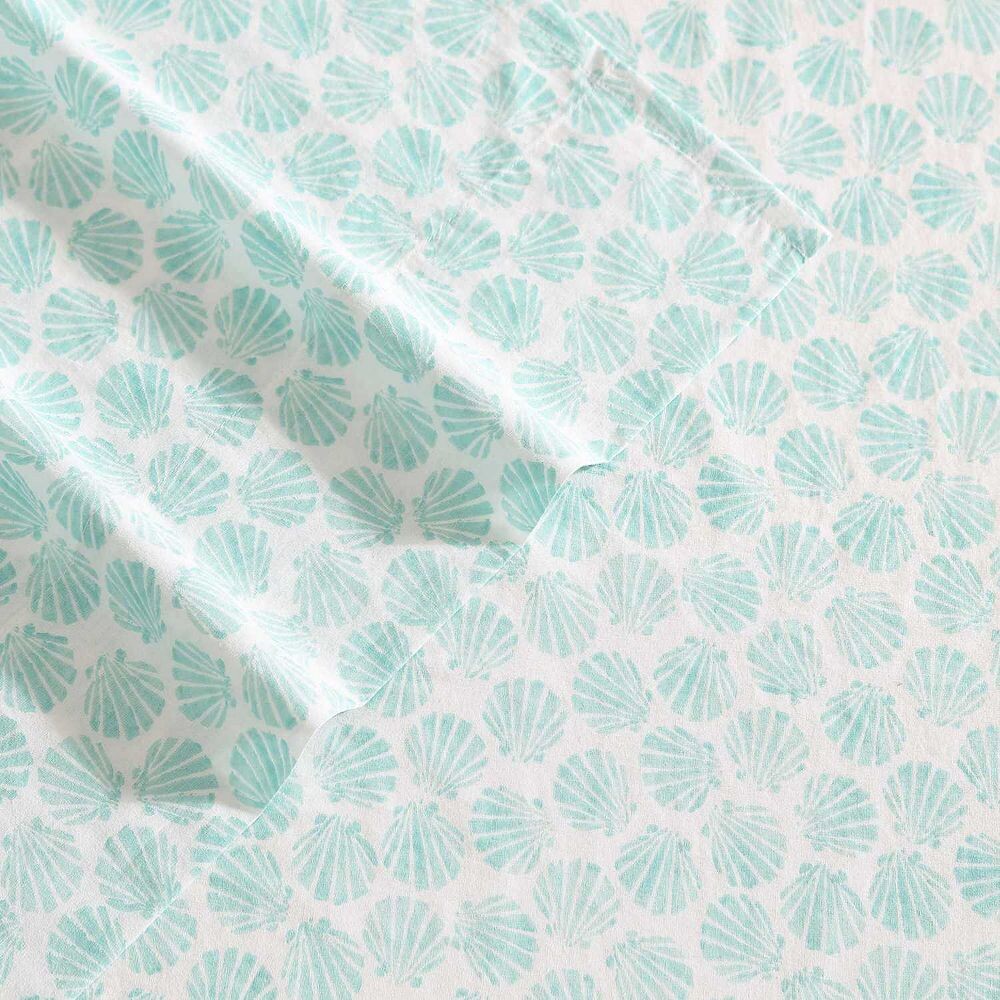 

Комплект зеленых простыней Laura Ashley Margate Shells, цвет Green Shells