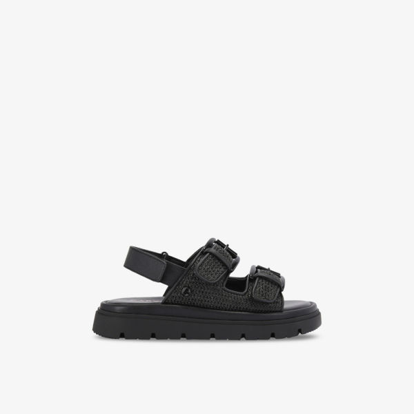 Сандалии Carvela Comfort Pavilion из рафии, черный