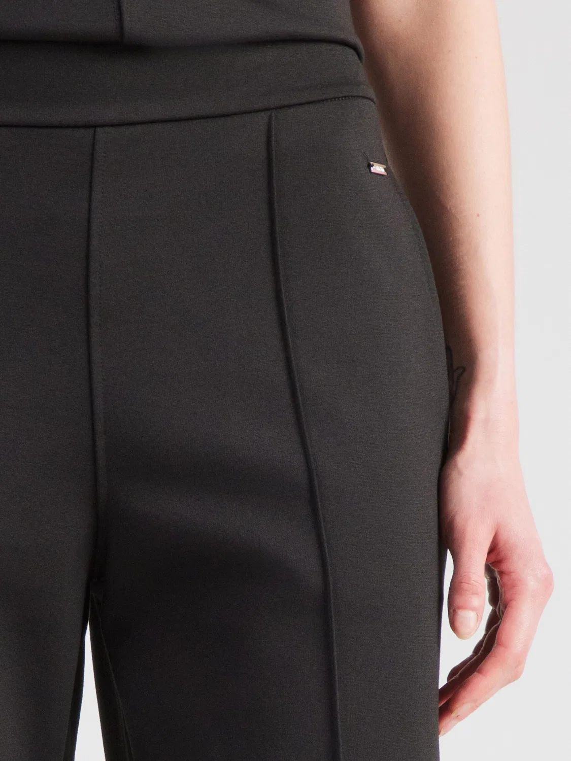 Широкие брюки Calvin Klein черного цвета — фото 2