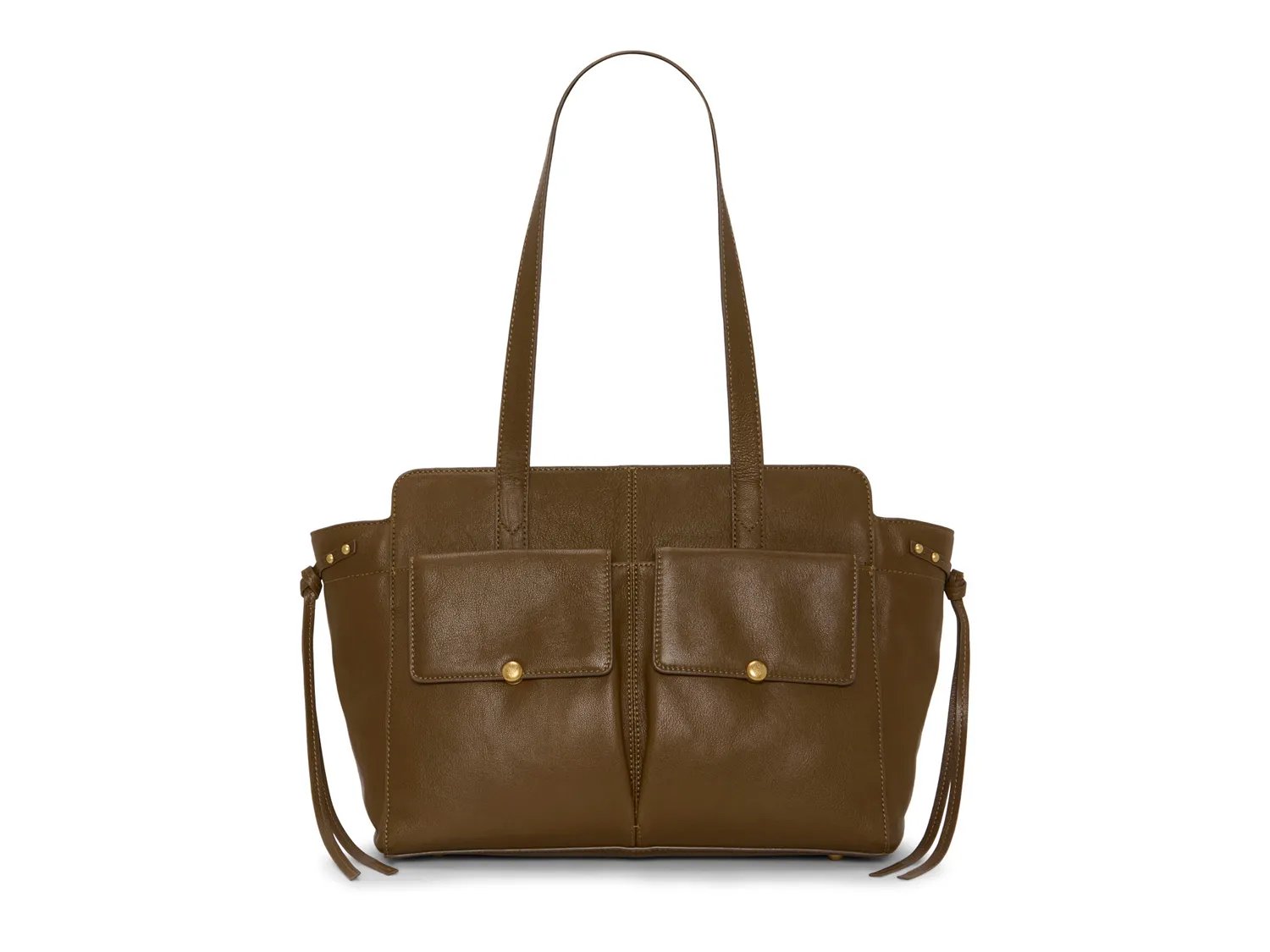 

Сумка-тоут Vince Camuto Carly Leather Tote, темно-коричневый