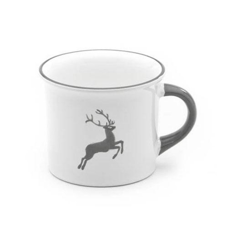 

Кофейная кружка Deer Grey гладкая 0,24 л / высота: 7,8 см Gmundner Keramik, серый