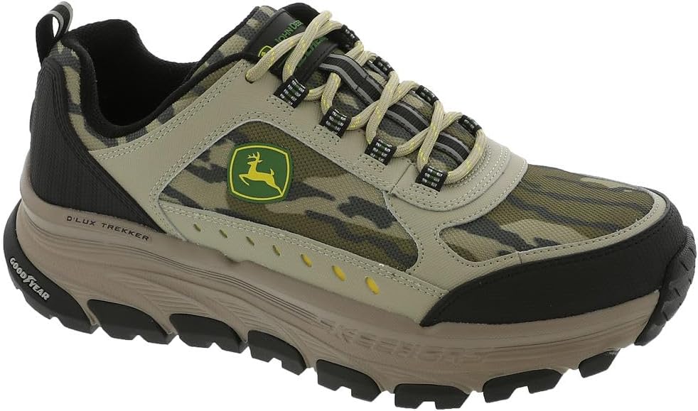 Мужские кроссовки Skechers John Deere D'lux Trekker с системой Soundguard и шнуровкой, Camouflage — фото 2