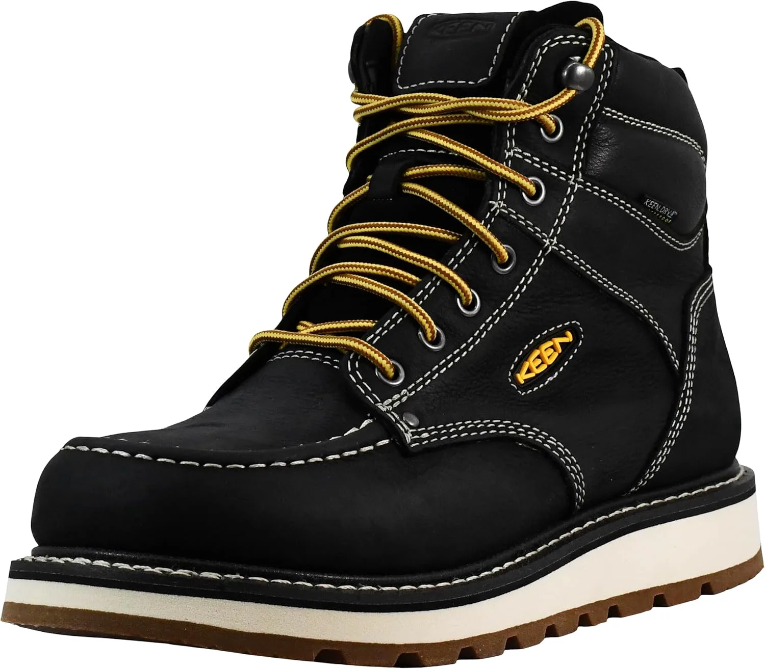 

Мужские рабочие ботинки KEEN Utility Cincinnati 6" с водонепроницаемым верхом и круглым мягким носком, черный