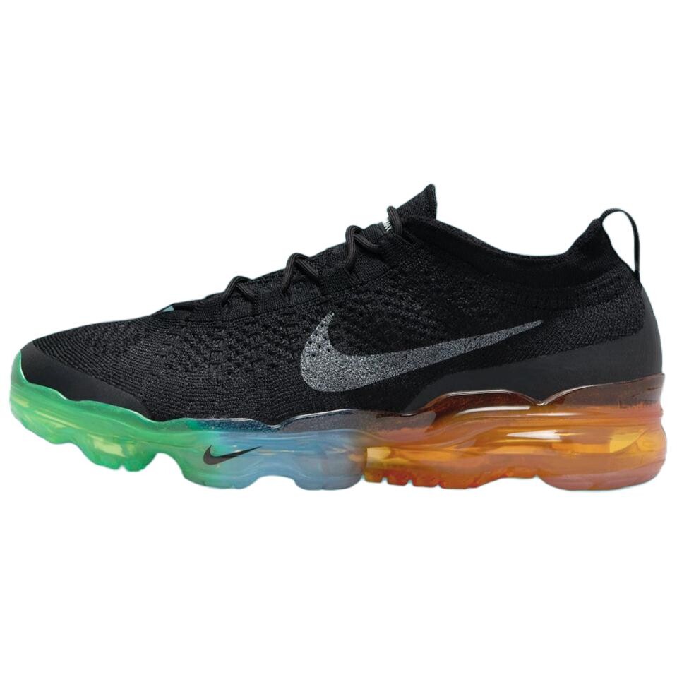 

Кроссовки Nike VaporMax 2023 Lifestyle Shoes Men Low-top Black/Green/Blue/Orange, черный