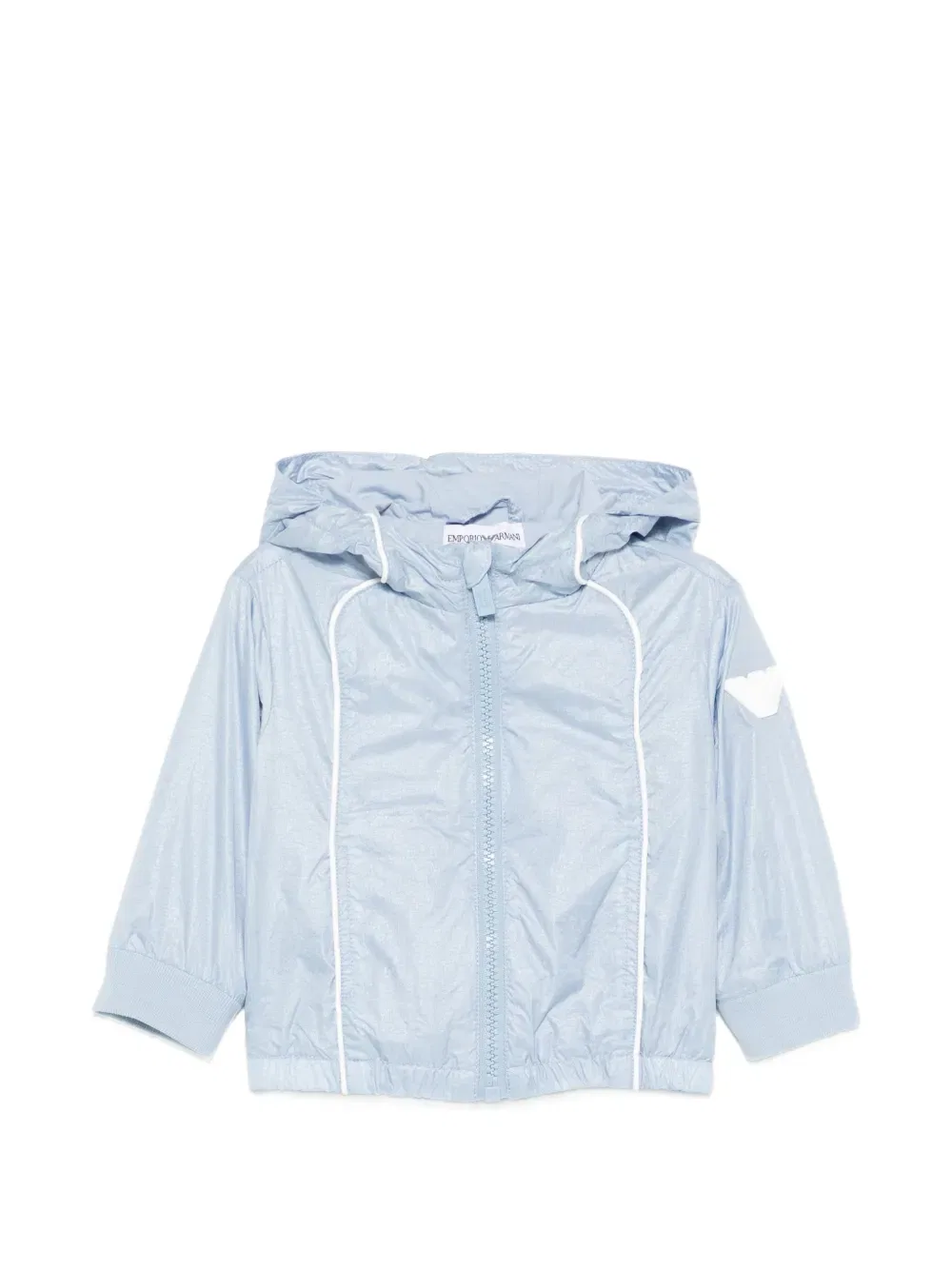 Куртка с капюшоном и панелями Emporio Armani Kids, синий
